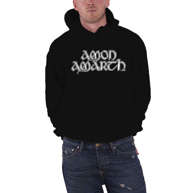 Amon Amarth Grey Skull Pullover Hoodie