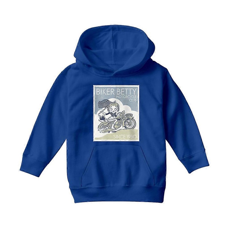 Betty Boop Biker Betty Club Kid’s Hooded Sweatshirt