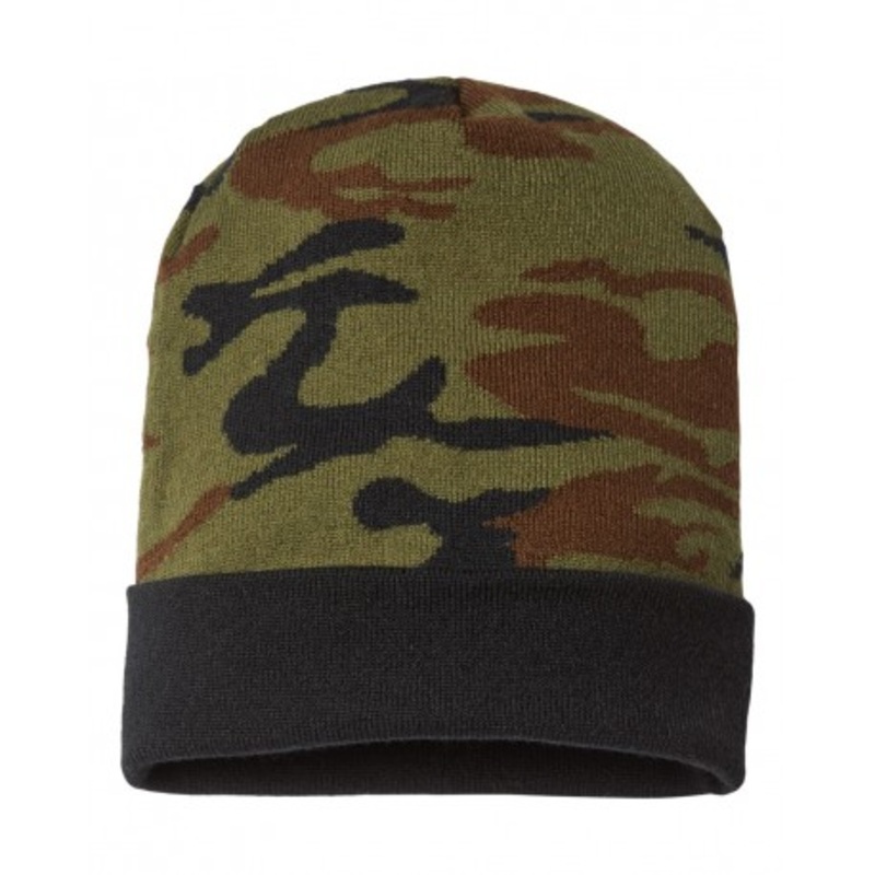 CAP AMERICA RKC12 USA-Made Camo Cuffed Beanie | CAP AMERICA RKC12