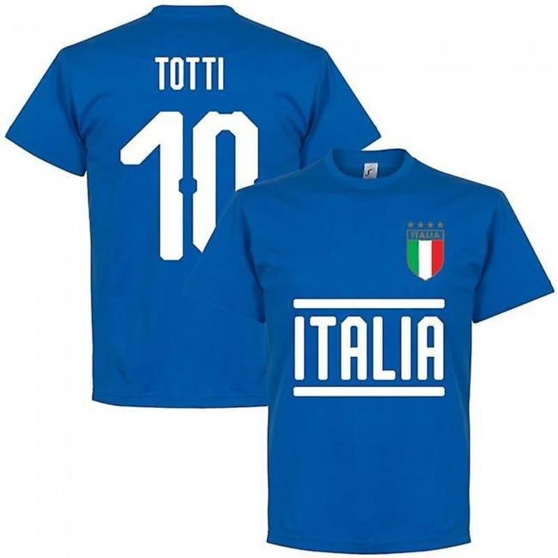 Italy Totti 10 Team T-Shirt – Royal