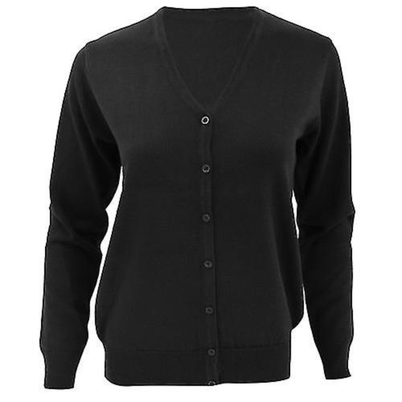 Kustom Kit Womens V-Neck Cardigan / Ladies Knitwear