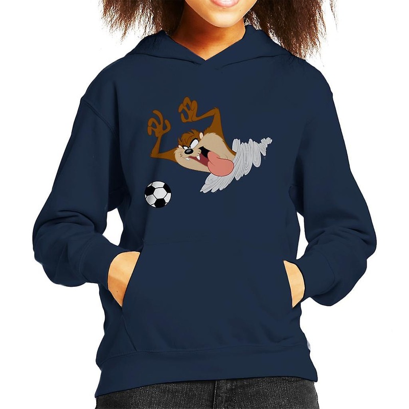 Looney Tunes Football Taz On The Pitch Kid’s Hooded Sweatshirt
