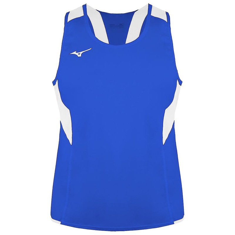 Mizuno Team Authentic Round Neck Kids Blue/White Singlet Vest U2EA740122