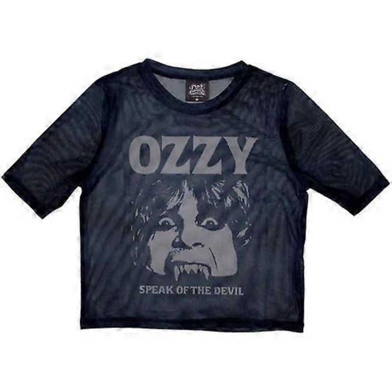 Ozzy Osbourne Womens/Ladies Speak Of The Devil Mesh Crop Top