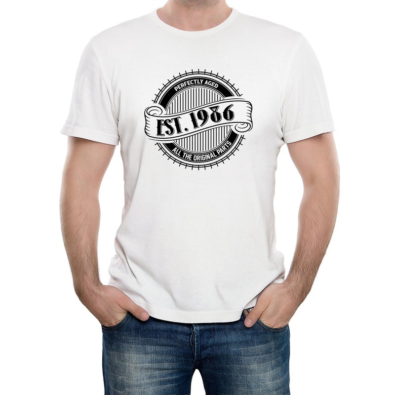 Reality Glitch Est. 1986 Birthday Celebration Mens T-shirt
