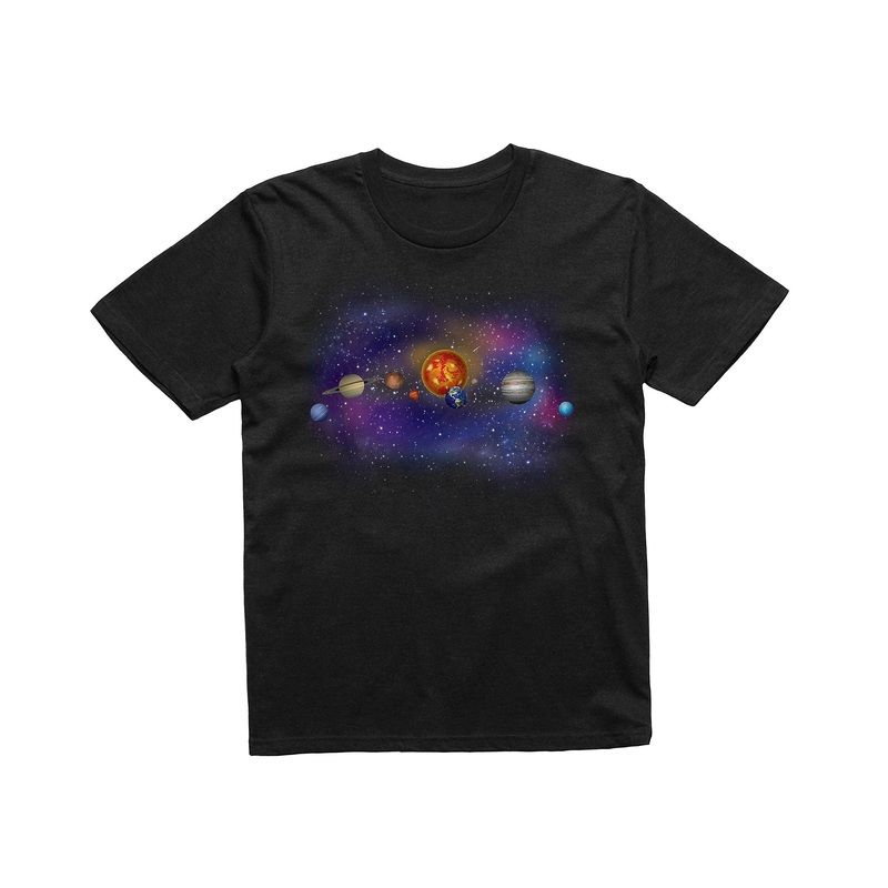 Reality Glitch Solar System Planets Kids T-shirt