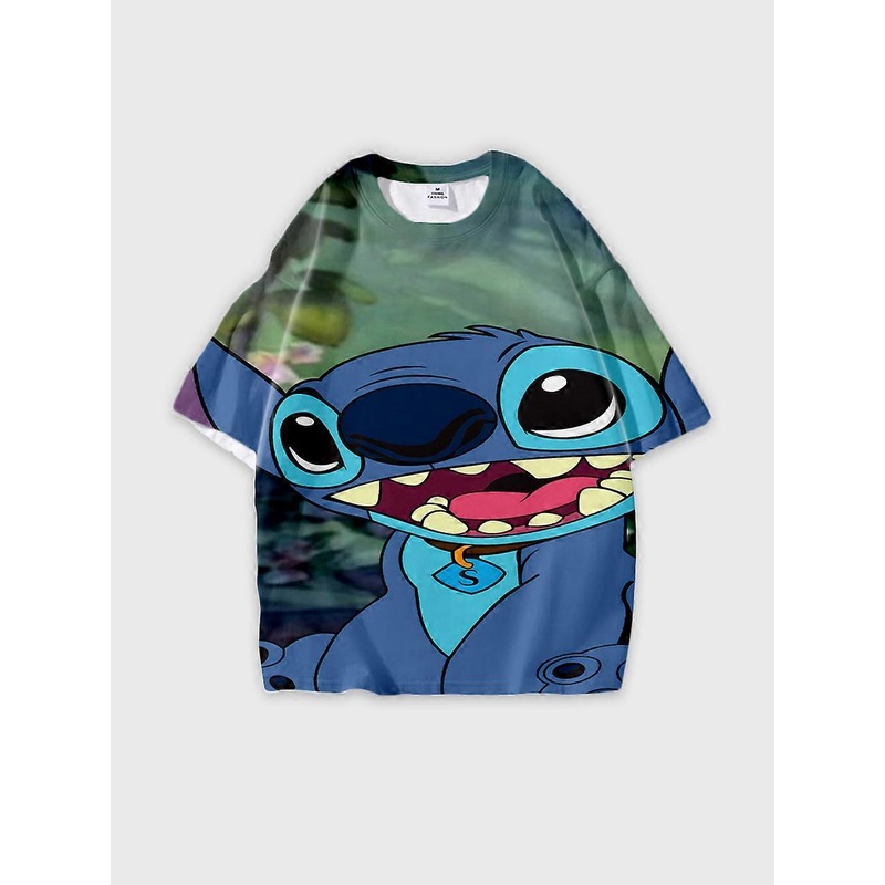T-shirt short sleeve round neck summer casual loose D606