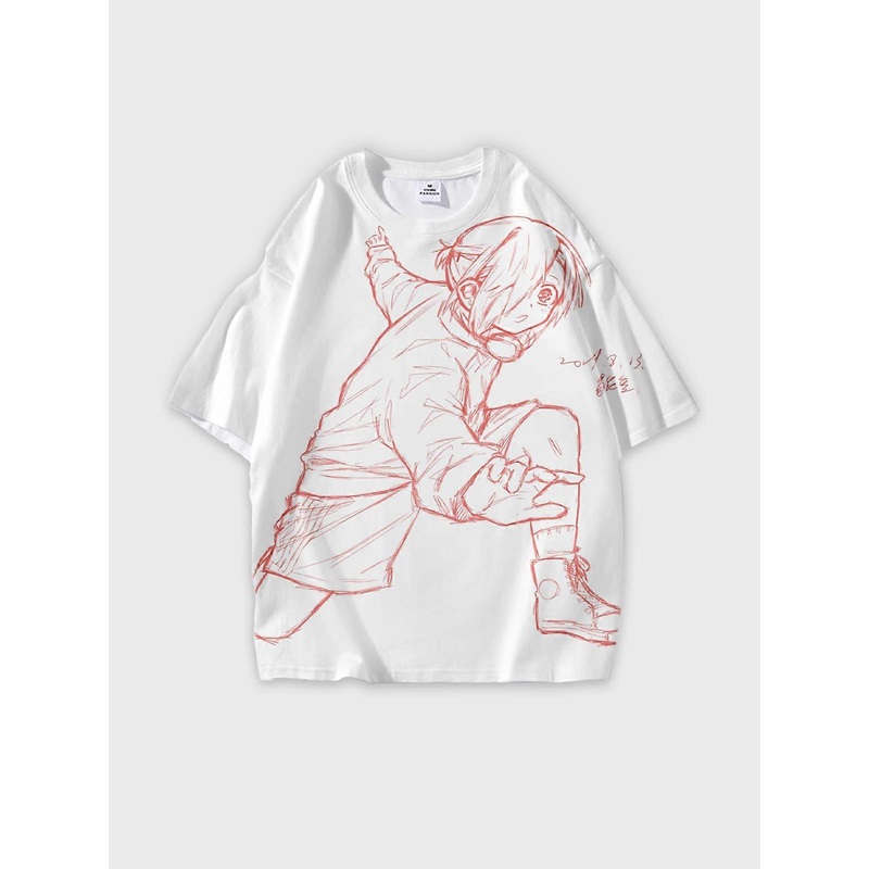 T-Shirt Short Sleeve Round Neck, Summer Casual Loose Graphic Tee, Unisex The Toilet-bound Hanako-kun W3208