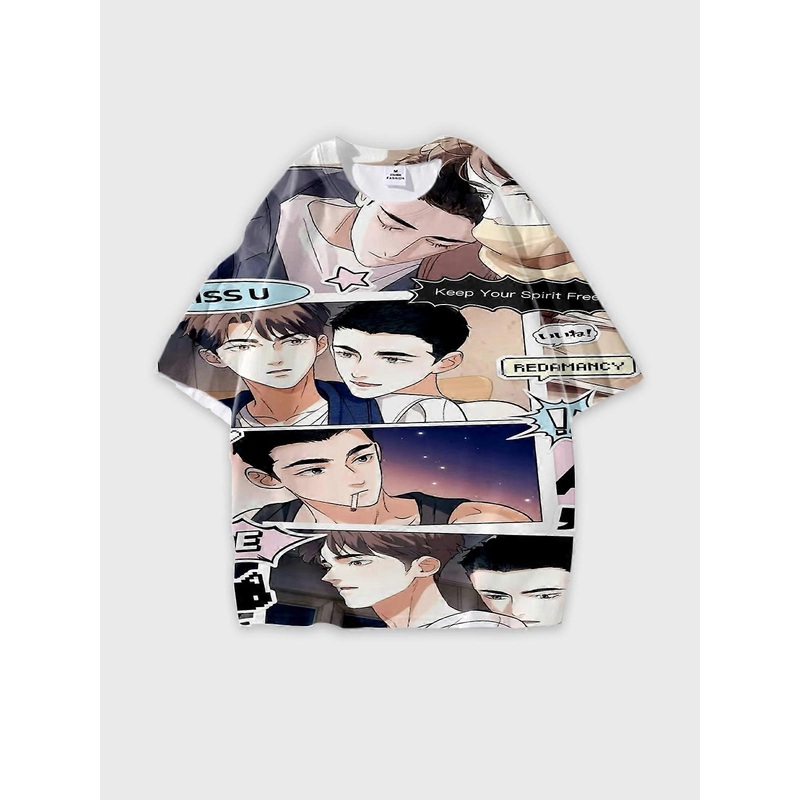 T-Shirt Short Sleeve Round Neck, Summer Casual Loose Graphic Tee, Unisex The Wu Zhe’s Wildness W713