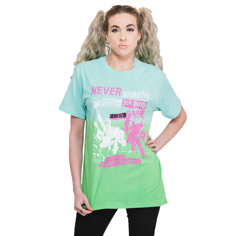 The Sex Pistols NMTB Japan Flyer Dip Dye T Shirt