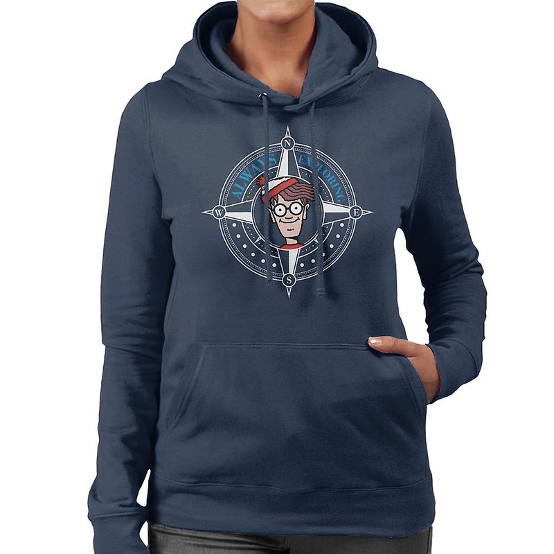 Where’s Wally Always Exploring Women’s Hooded Sweatshirt
