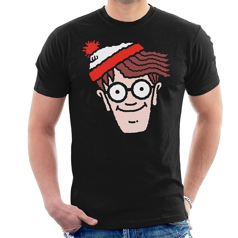 Where’s Wally Character Head Men’s T-Shirt