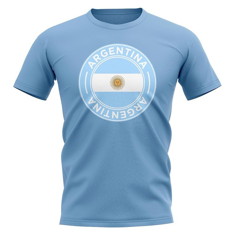 Argentina Football Badge T-Shirt (Sky)