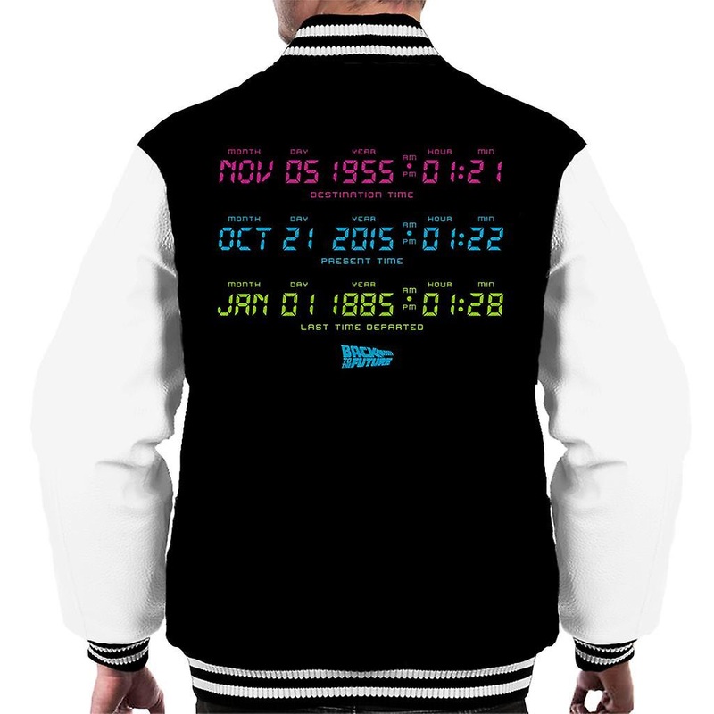 Back to the Future Jan 01 1885 Last Time Departed Men’s Varsity Jacket