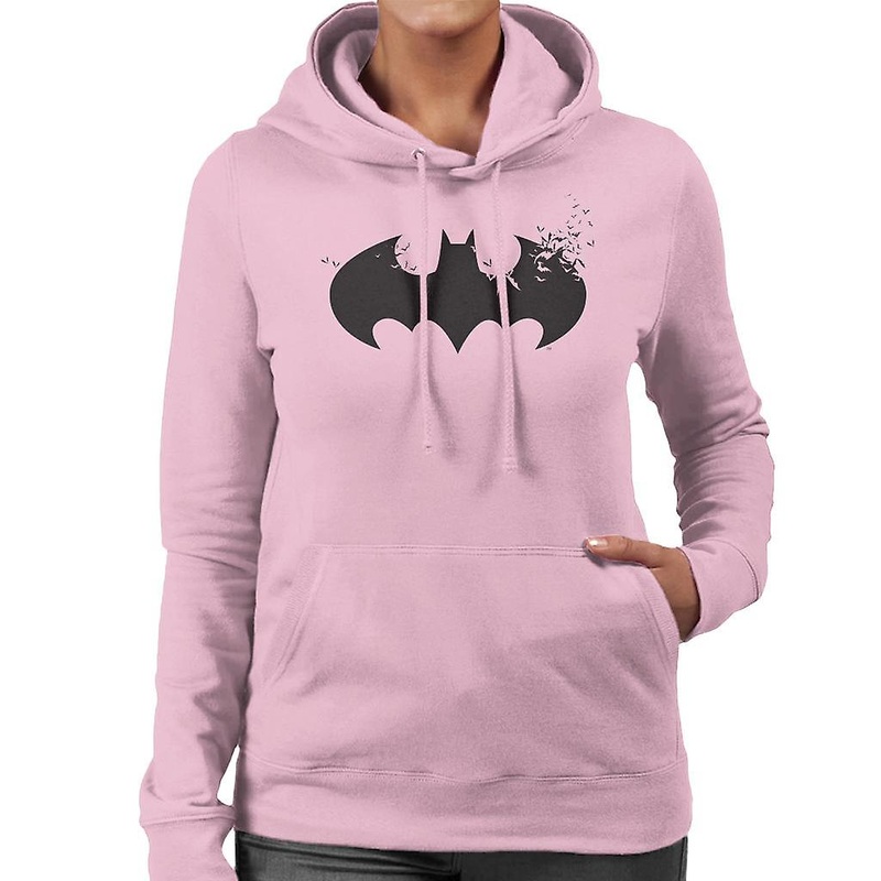 Batman Black Bat Symbol Silhouette Women’s Hooded Sweatshirt