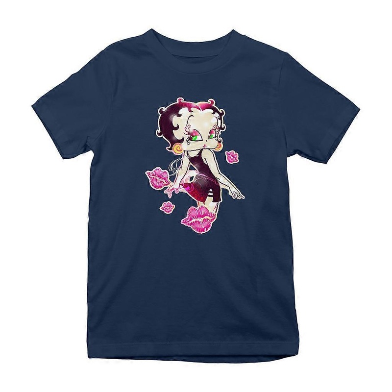 Betty Boop Blowing Shiny Kisses Kid’s T-Shirt