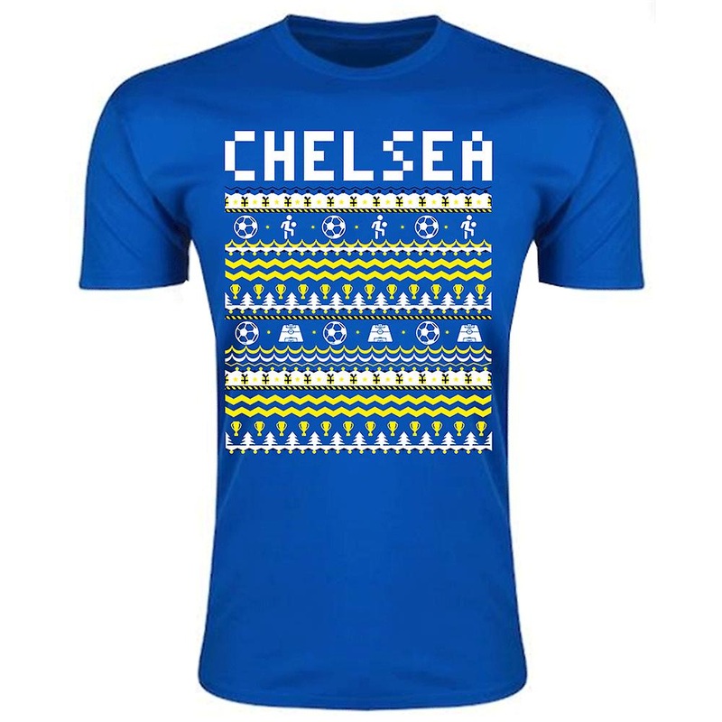 Chelsea Christmas T-Shirt (Blue) – Kids