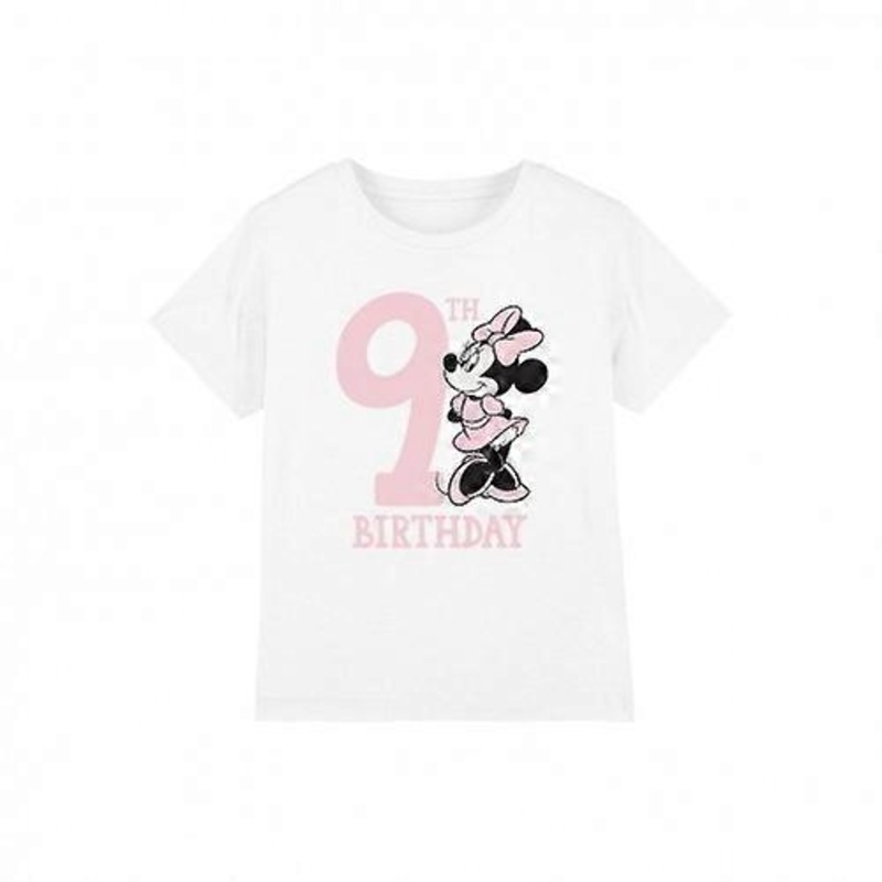 Disney Childrens/Kids Minnie Mouse 9th Birthday T-Shirt