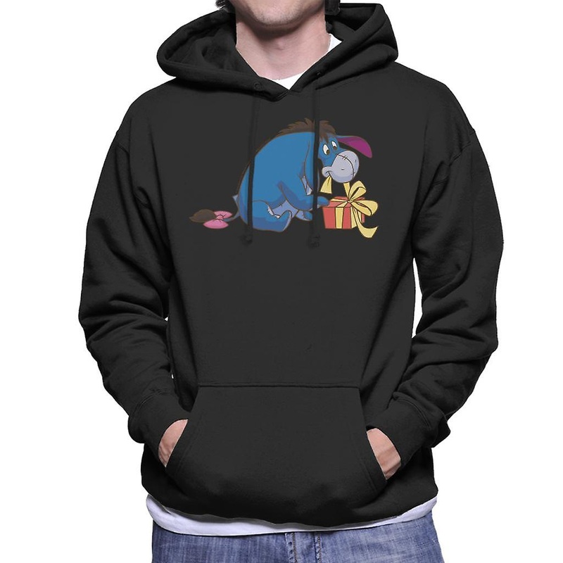 Disney Christmas Eeyore Undoing Present Men’s Hooded Sweatshirt