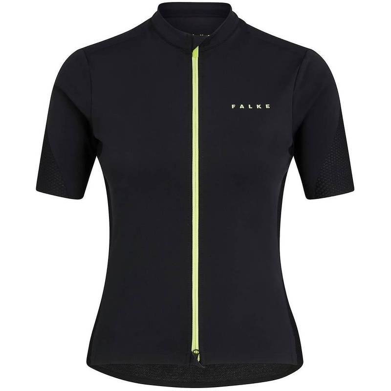 Falke Zipped Biking Jersey – Black/Green