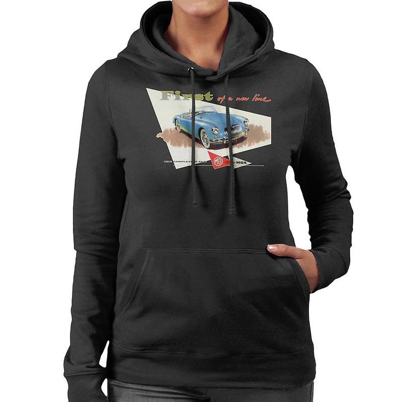 MG First Of A New Line British Motor Heritage Women’s Hooded Sweatshirt