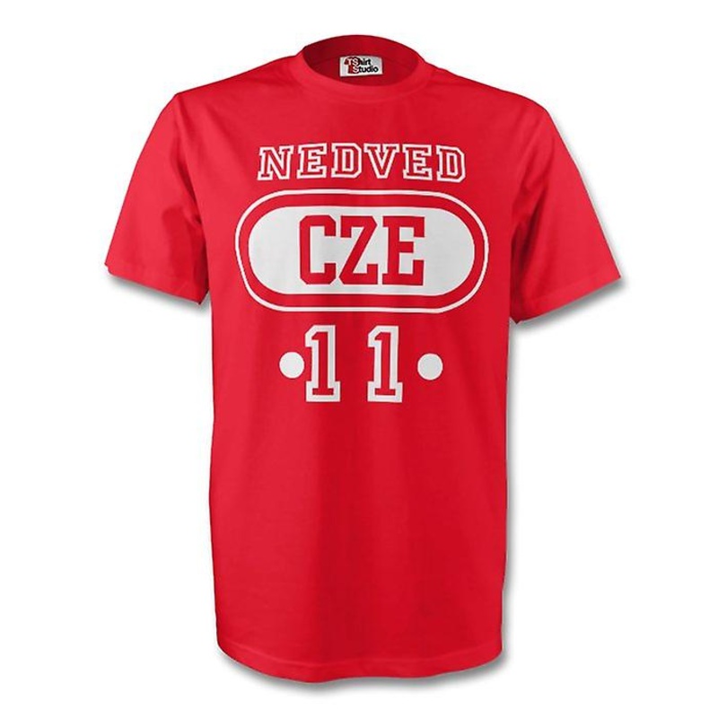 Pavel Nedved Czech Republic Cze T-shirt (red) – Kids
