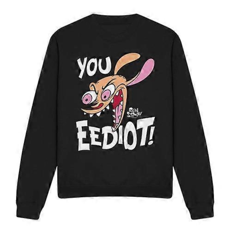 Ren & Stimpy Unisex Adult You Eediot! Sweatshirt
