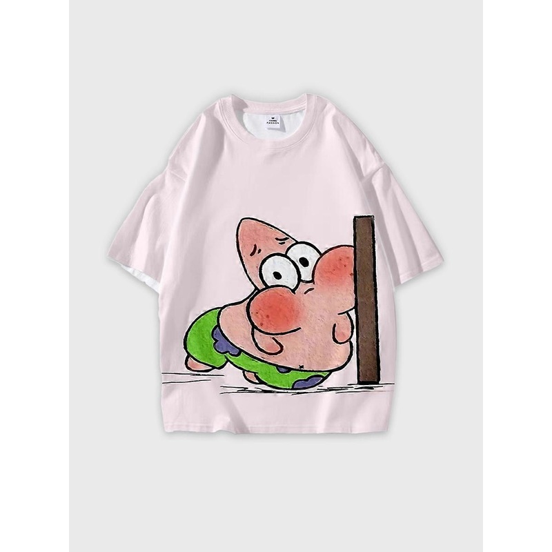 T-shirt short sleeve round neck summer casual loose D422