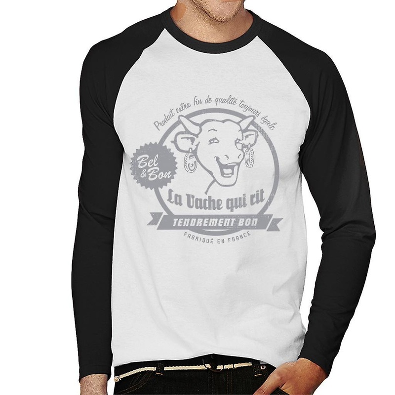The Laughing Cow Produit Extra Fin Men’s Baseball Long Sleeved T-Shirt