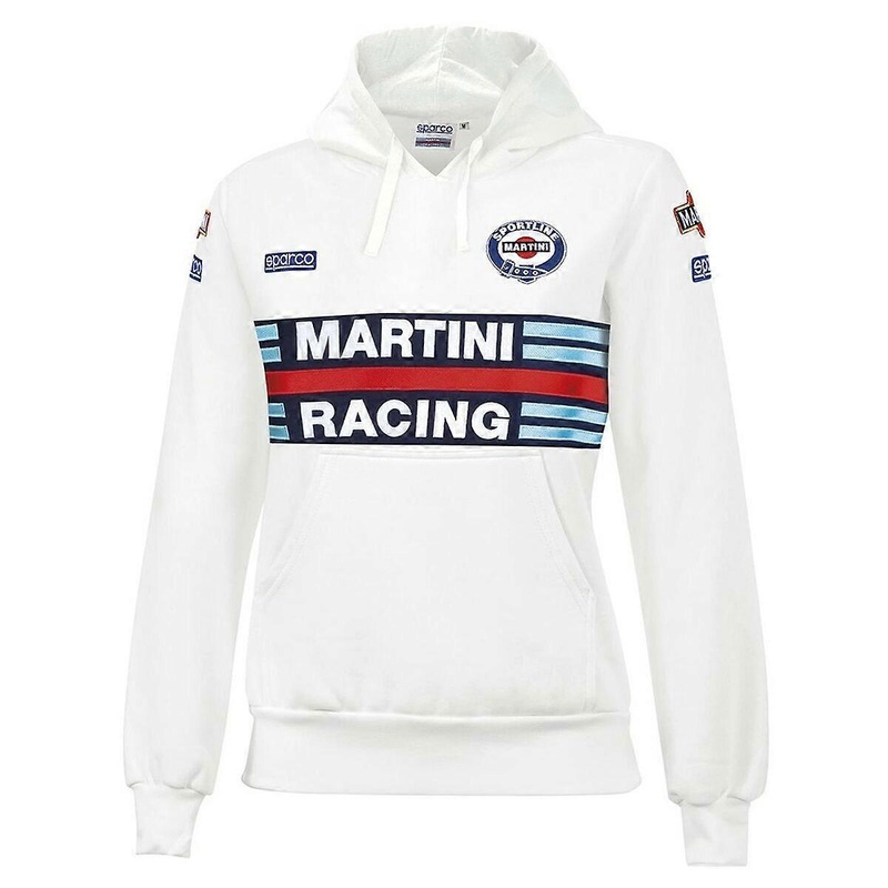 Womens Hoodie Sparco Martini Racing White