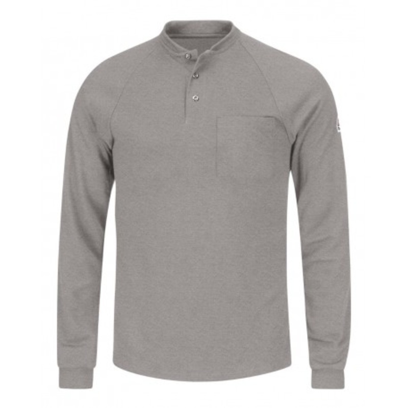Bulwark SML2 Long Sleeve Henley Shirt- CoolTouch2 | Bulwark SML2