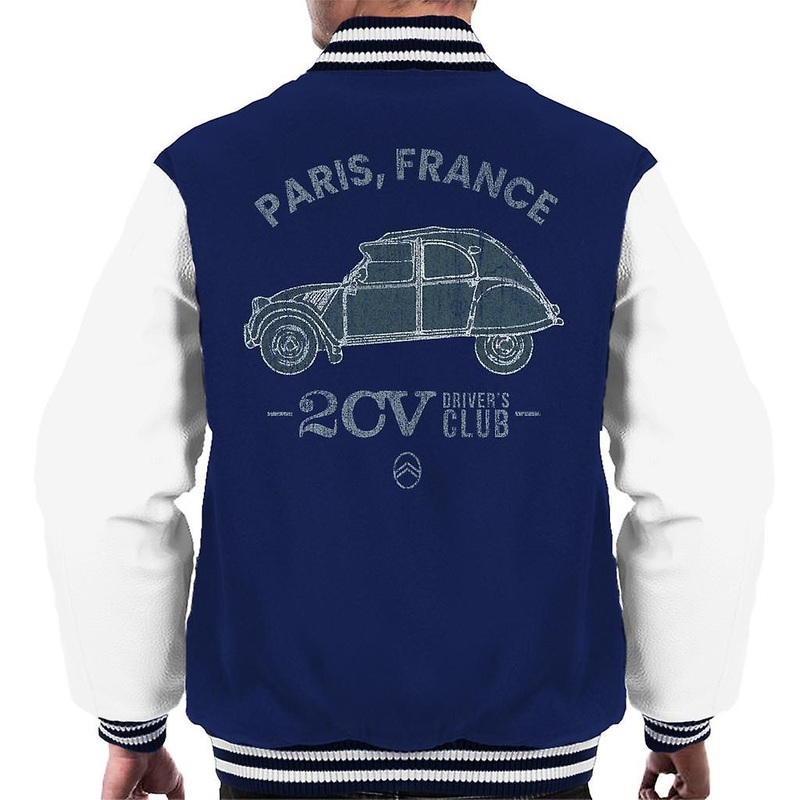 Citroen 2CV Drivers Club Paris France Men’s Varsity Jacket