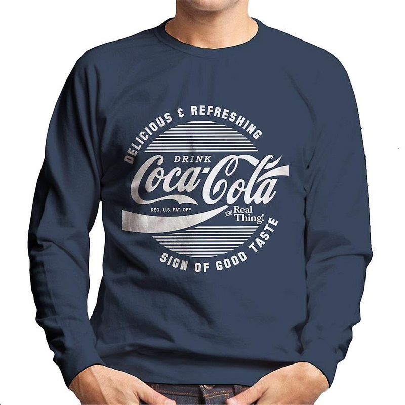 Coca Cola Circle Logo White Text Men’s Sweatshirt