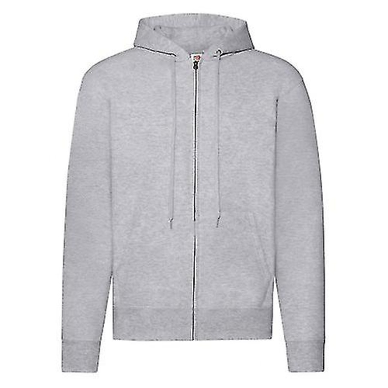 Fruit Of The Loom Mens Classic Heather Zipped Hoodie