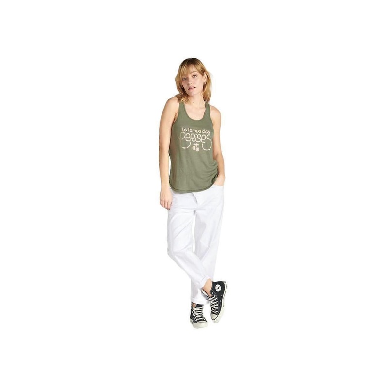 Le Temps Des Cerises Tank Top Debtrame Women Khaki