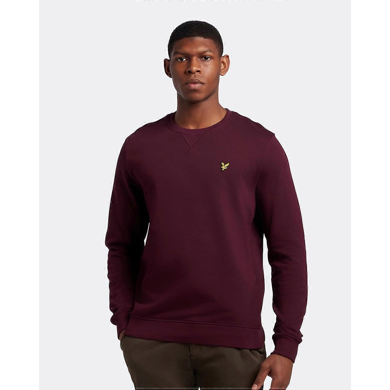 Lyle & Scott Branded Burgundy Pull-over Jumper