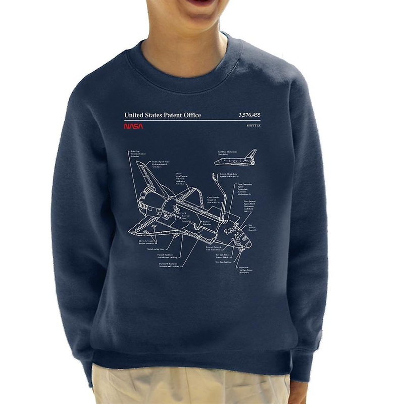 NASA Space Shuttle Blueprint Kid’s Sweatshirt