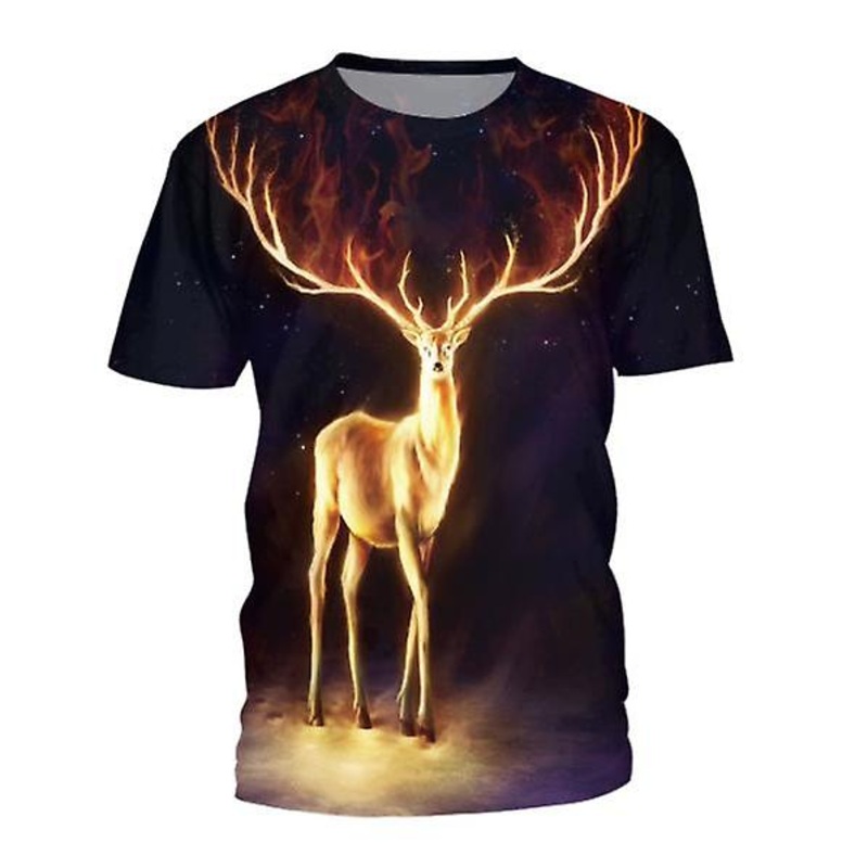 New Outlet  Men And Women Gourmet Vegetable Pork T-shirt 3d Digital Printing Round Neck Loose Short Sleeve
