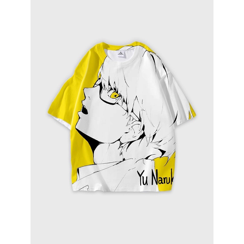 T-Shirt Short Sleeve Round Neck, Summer Casual Loose Graphic Tee, Unisex PERSONA V1849