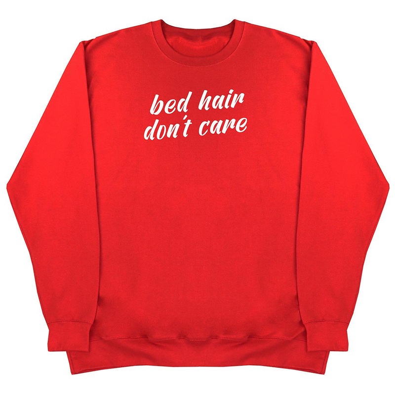 Bed Hair Don’t Care – Kids Oversized Comfy Sweater