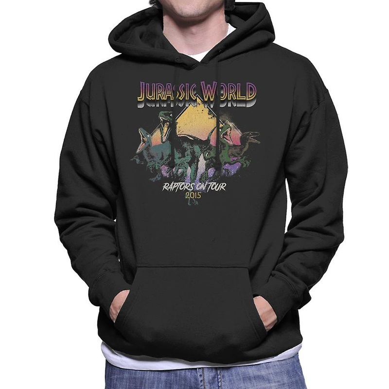 Jurassic Park Raptors On Tour 2015 Men’s Hooded Sweatshirt