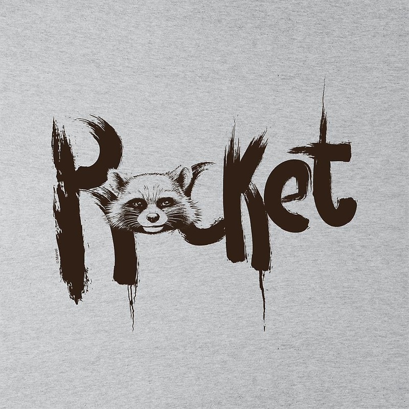 Marvel Guardians Of The Galaxy Rocket Paint Text Women’s Sweatshirt