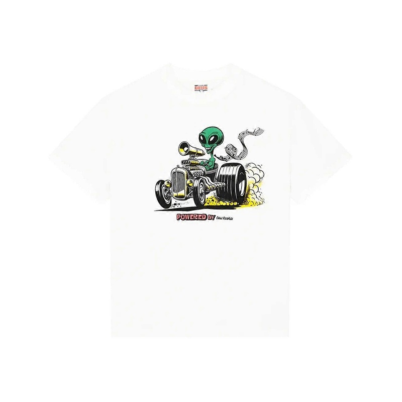Men’s Deus Ex Machina Celestial Rod T-shirt – Vintage White