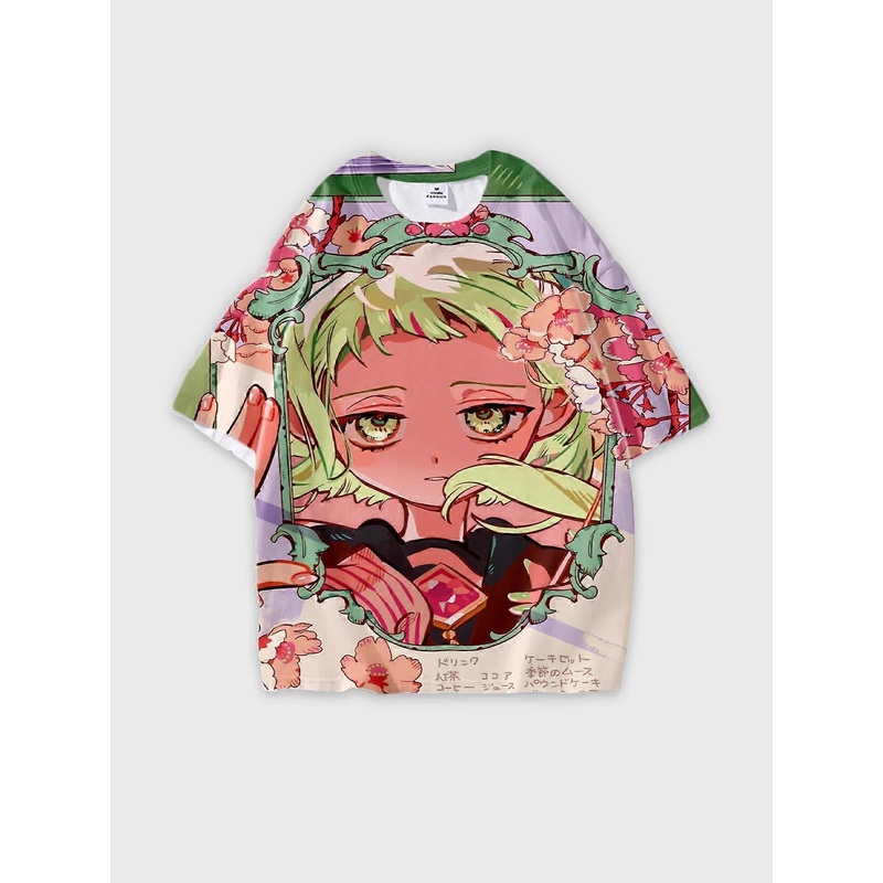 T-Shirt Round Neck, Loose Short Sleeve Toilet-bound Hanako-kun Graphic Tee, Unisex Summer Casual Top W835