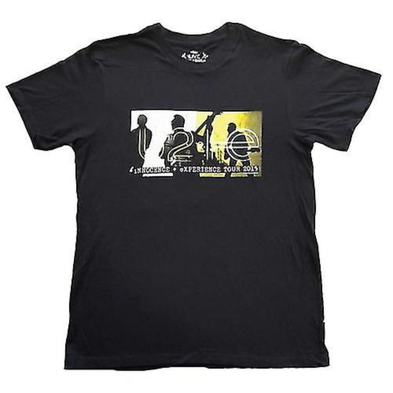 U2 Unisex Adult I+E 2015 Band Silhouettes Back Print Cotton T-Shirt