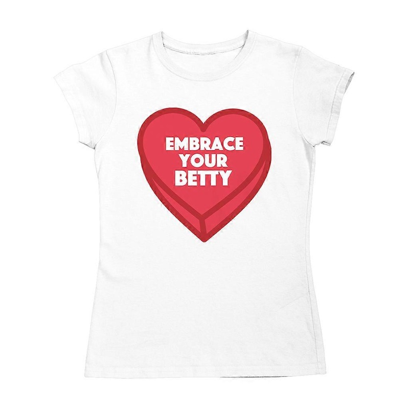 Betty Boop Embrace Your Betty Red Heart Women’s T-Shirt