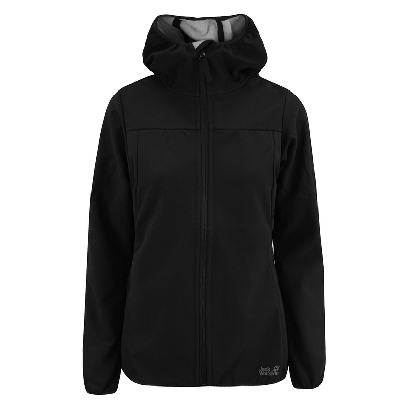 Jack Wolfskin Wolfpack Flexshield Hooded Jacket zip Women Track Top 1306181 6000