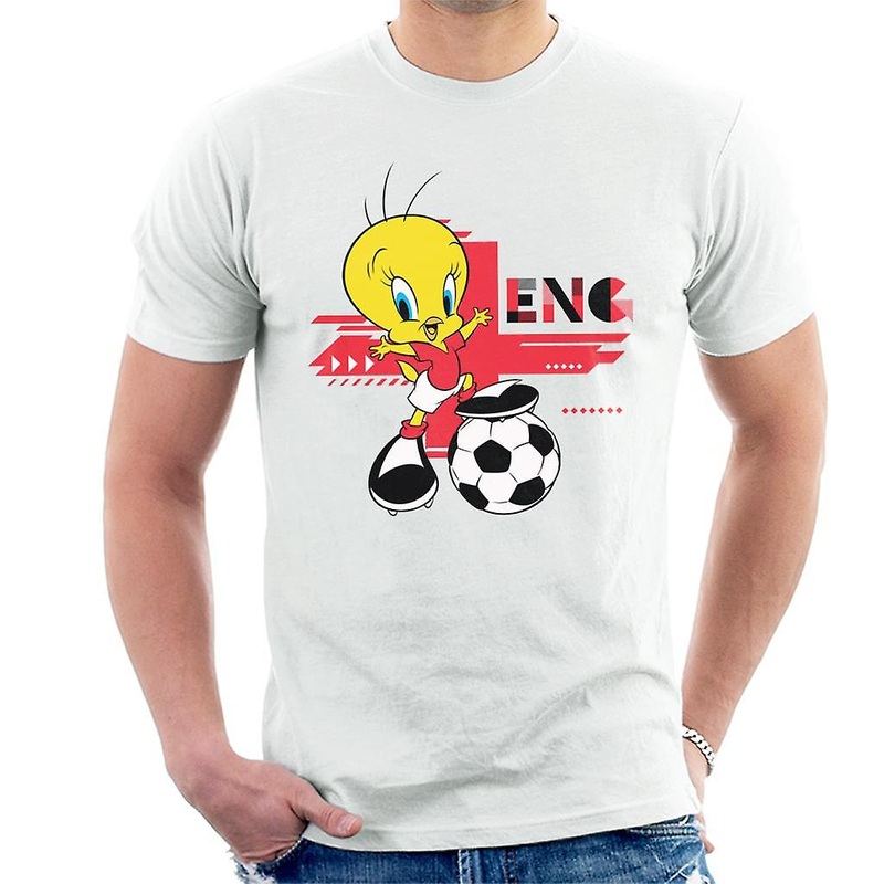 Looney Tunes Football Tweety Pie For England Men’s T-Shirt