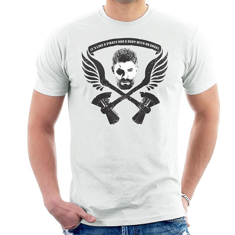Marvel Avengers Infinity War Thor Pirate Had A Baby With An Angel Men’s T-Shirt