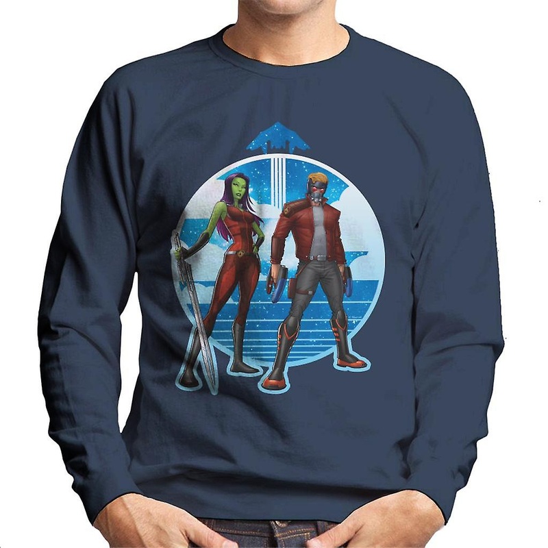 Marvel Guardians Of The Galaxy Gamora Star Lord Men’s Sweatshirt